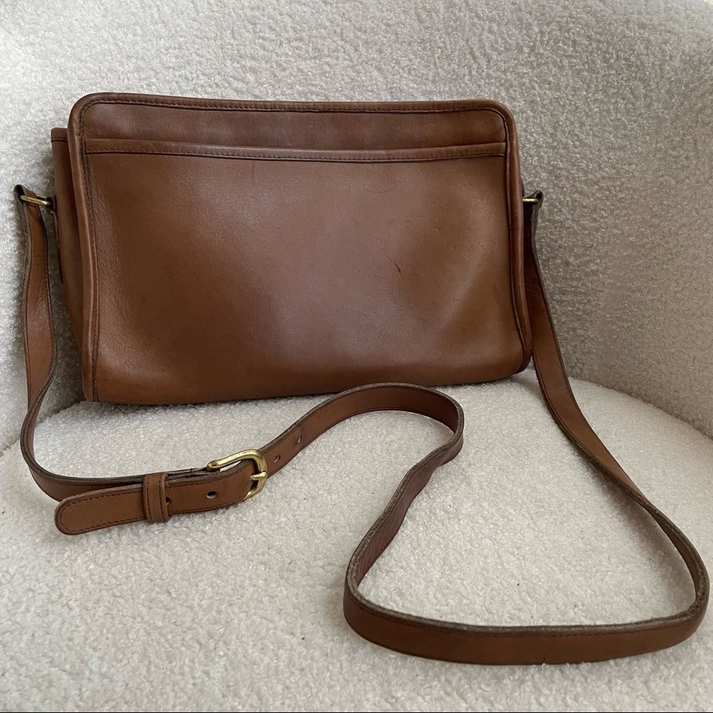 Vintage Coach Swagger Purse Shoulder Bag Tabac - Picture 1 of 11